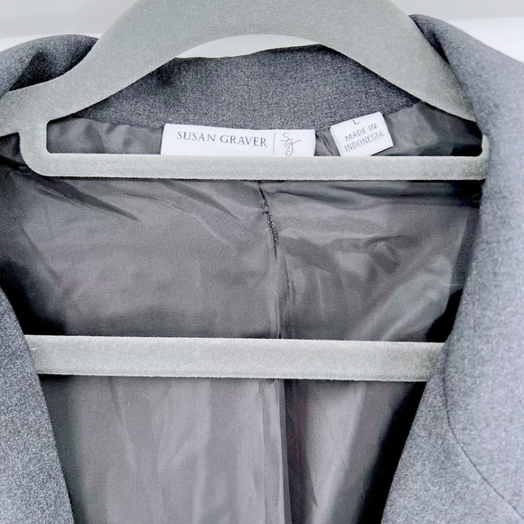 Susan Graver Jacket Blazer Womens Size L 3/4 sleeve - Picture 11 of 13